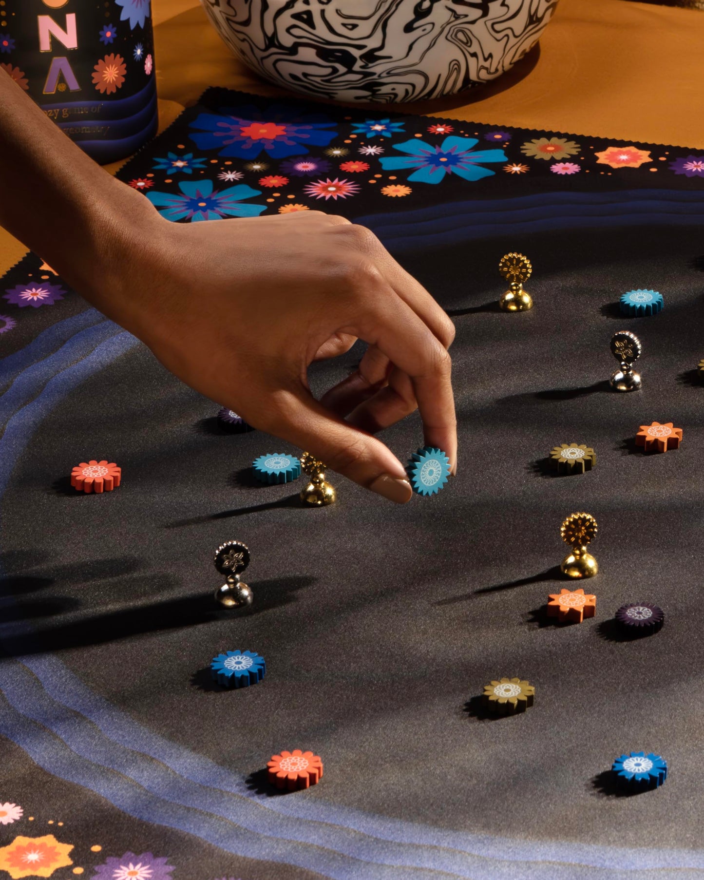 CMYK Lacuna Board Game — Cozy 2-Player Mystical Geometry, Like Chess Without the Grid