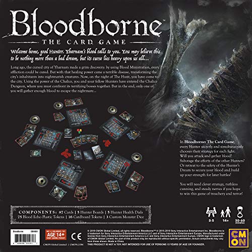 CMON Bloodborne: The Card Game – Cooperative Horror Strategy for 3-5 Players | 30–60 Minutes