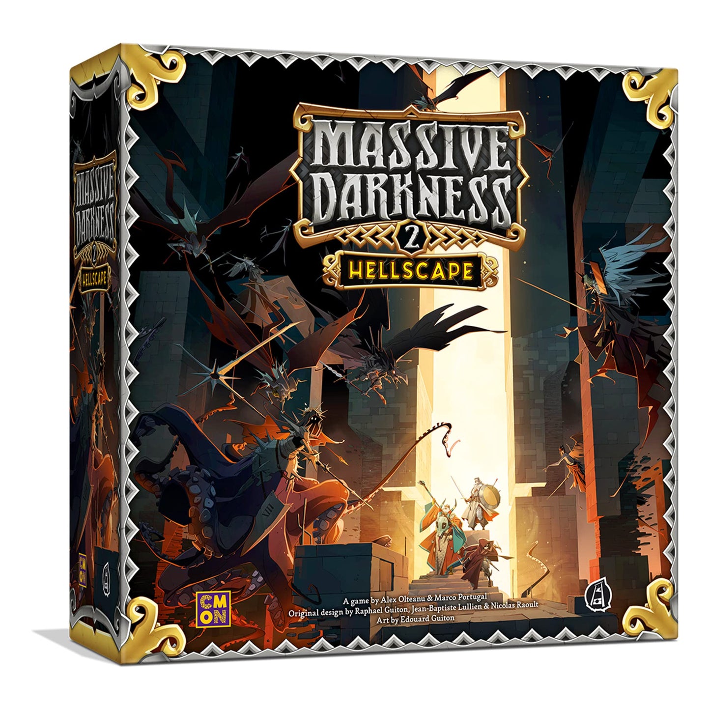 CMON Massive Darkness 2: Hellscape Board Game – Cooperative Dungeon Crawl for 1-6 Players