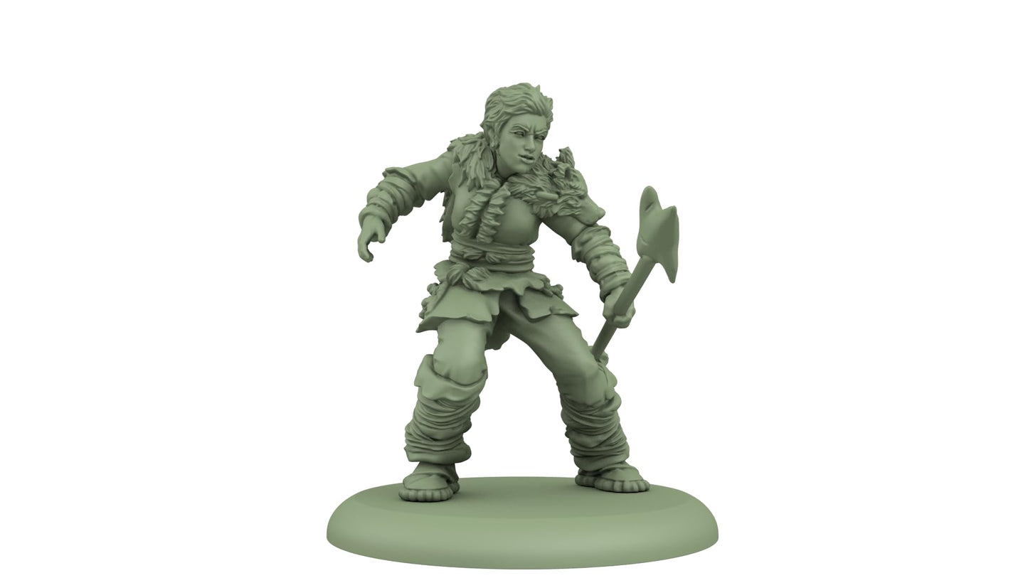 CMON A Song of Ice and Fire Spearwives Unit Box (Multilingual Edition) – Free Folk Miniatures for Strategy Tabletop Games