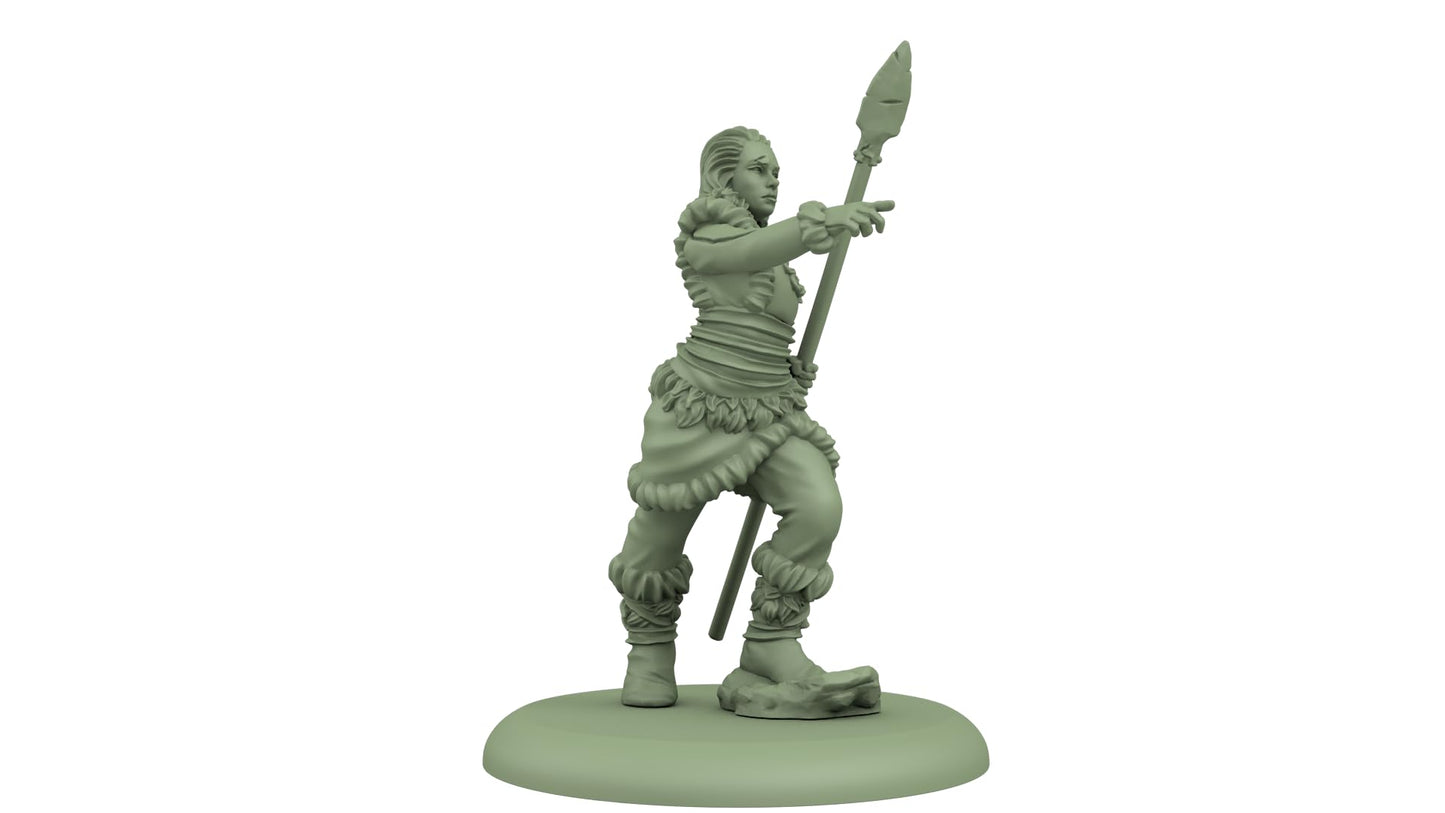 CMON A Song of Ice and Fire Spearwives Unit Box (Multilingual Edition) – Free Folk Miniatures for Strategy Tabletop Games
