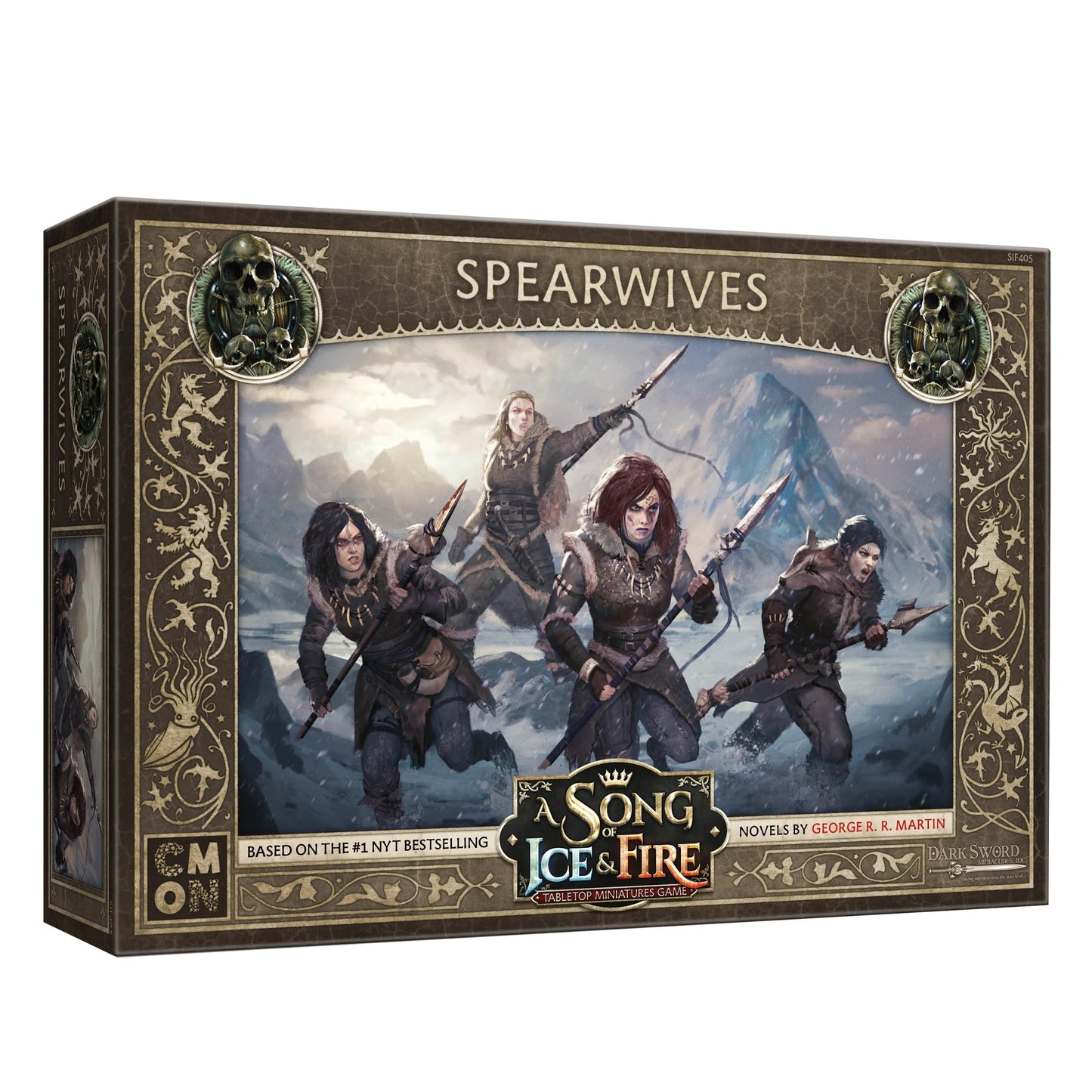 CMON A Song of Ice and Fire Spearwives Unit Box (Multilingual Edition) – Free Folk Miniatures for Strategy Tabletop Games