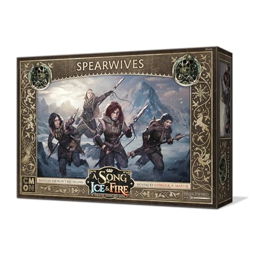 CMON A Song of Ice and Fire Spearwives Unit Box (Multilingual Edition) – Free Folk Miniatures for Strategy Tabletop Games