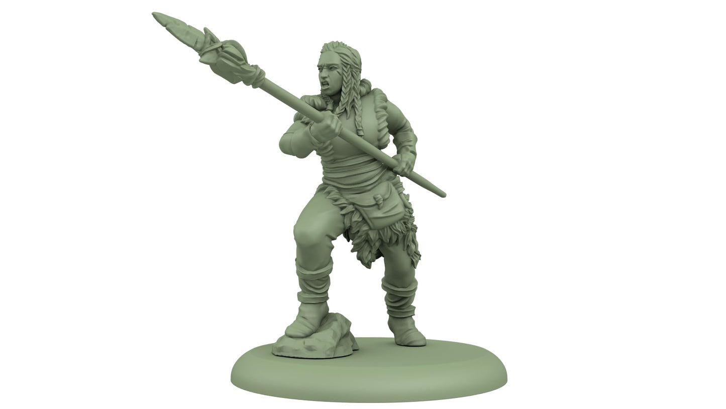 CMON A Song of Ice and Fire Spearwives Unit Box (Multilingual Edition) – Free Folk Miniatures for Strategy Tabletop Games