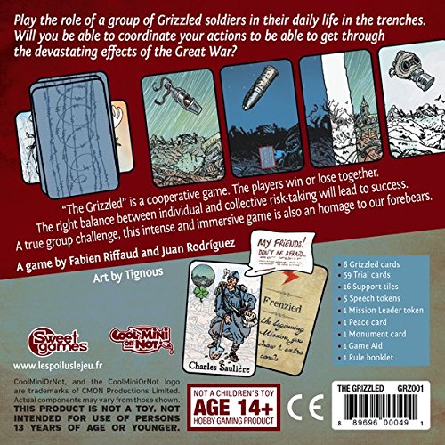 The Grizzled by CMON — Cooperative Card Game for 2–5 Players, 10+