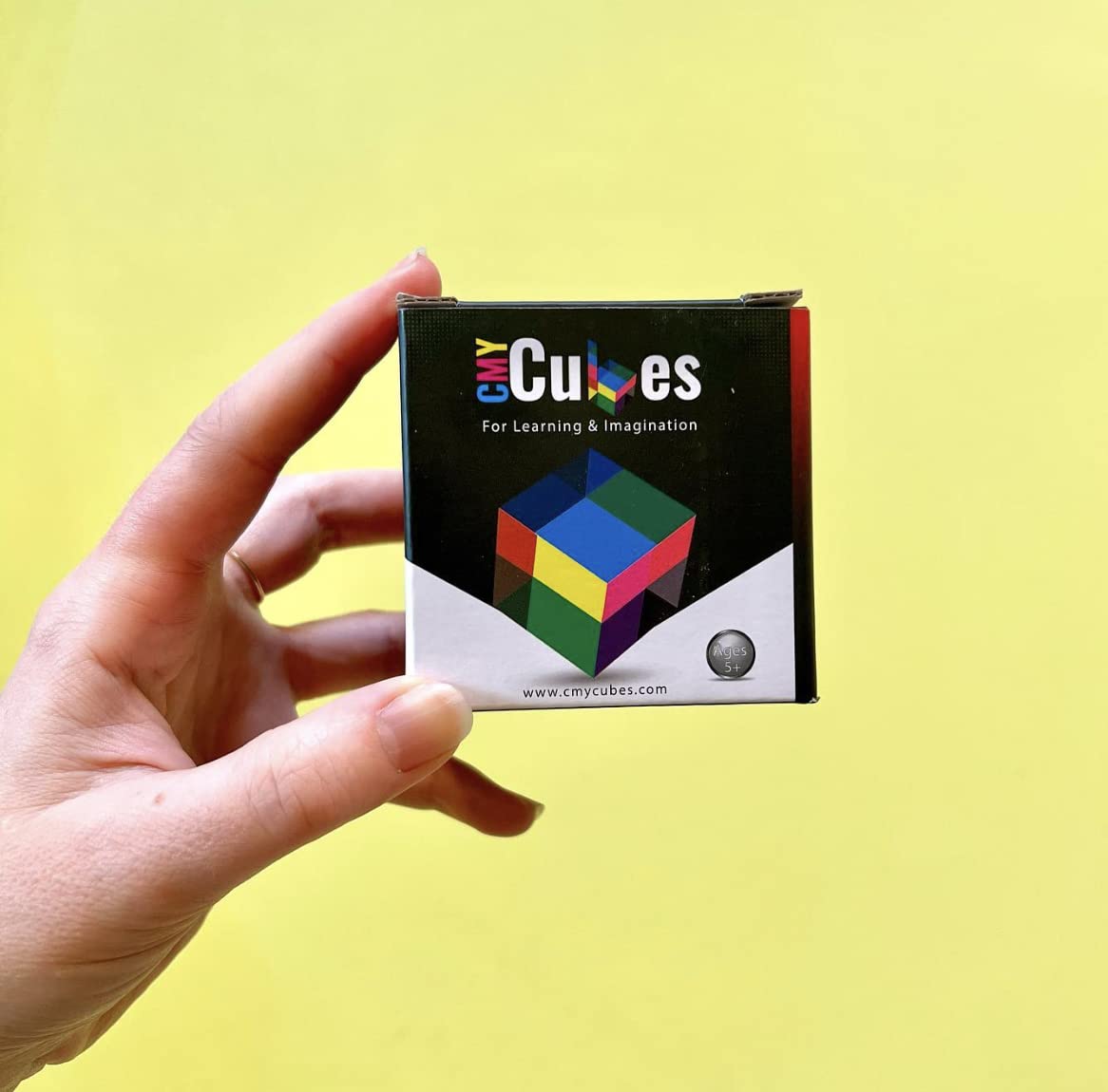 CMY Cubes Mini (30mm) – Subtractive Color Cube (Cyan, Magenta, Yellow) for Education & STEM