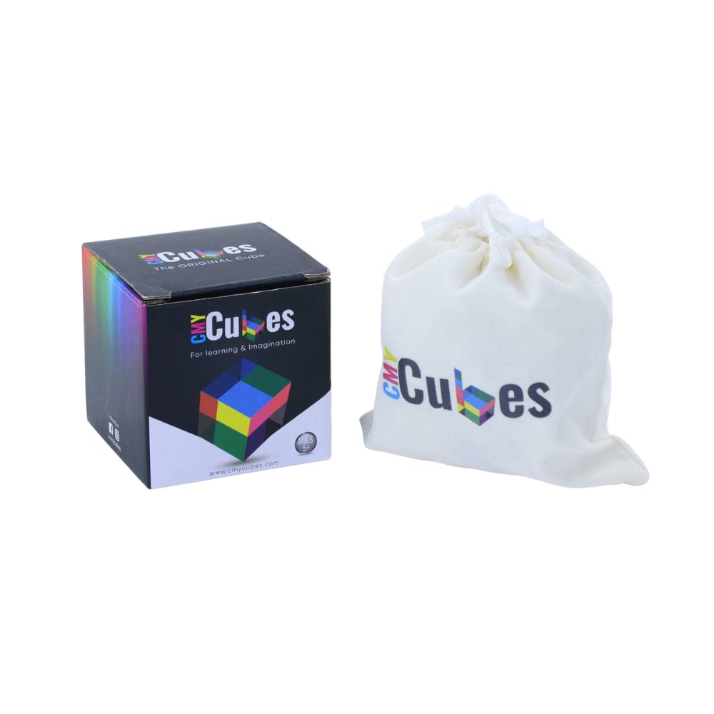 CMY Cubes Mini (30mm) – Subtractive Color Cube (Cyan, Magenta, Yellow) for Education & STEM