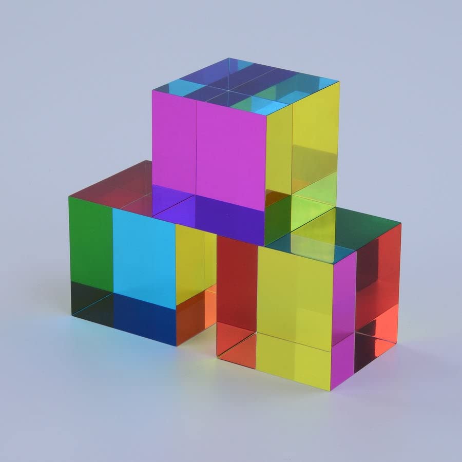 CMY Cubes Mini (30mm) – Subtractive Color Cube (Cyan, Magenta, Yellow) for Education & STEM