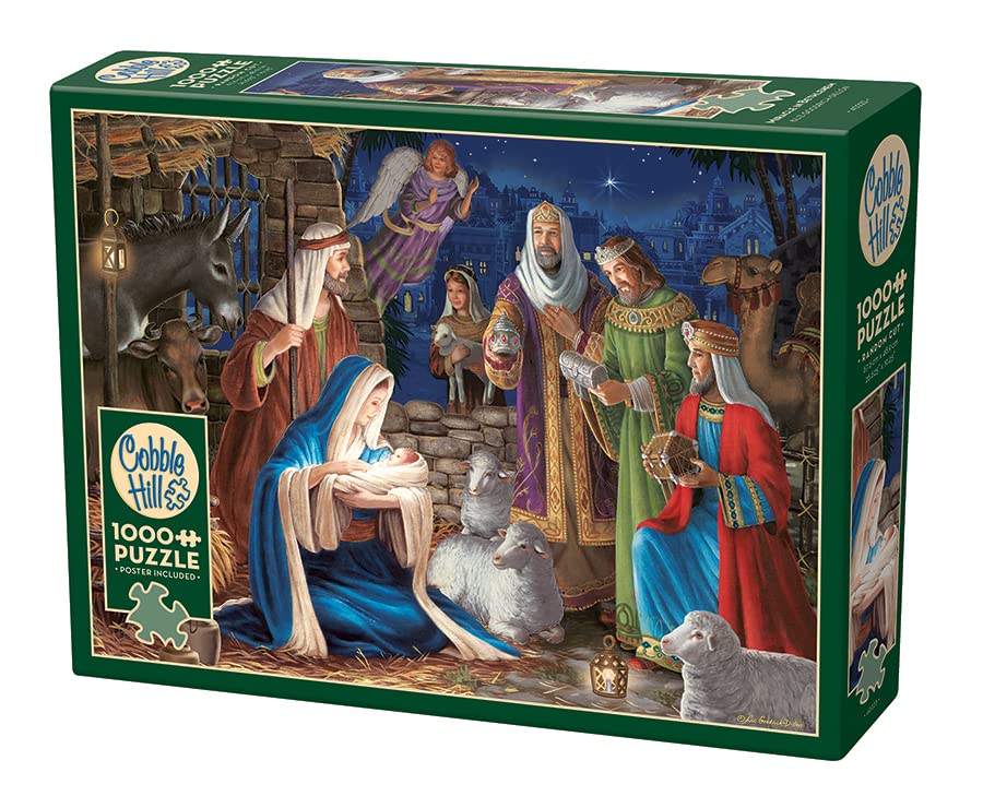 Cobble Hill 1000 Piece Puzzle – Miracle in Bethlehem (Poster Included)