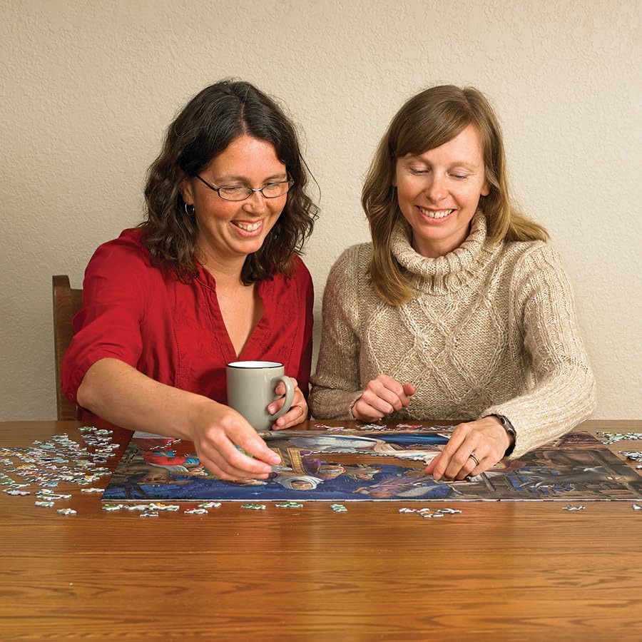 Cobble Hill 1000 Piece Puzzle – Miracle in Bethlehem (Poster Included)