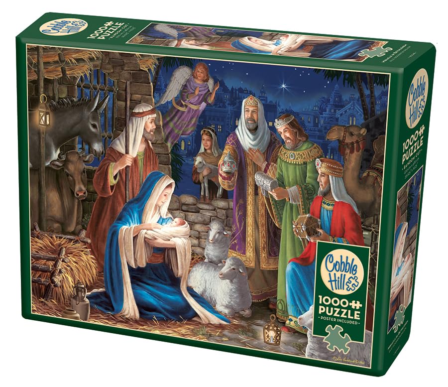 Cobble Hill 1000 Piece Puzzle – Miracle in Bethlehem (Poster Included)
