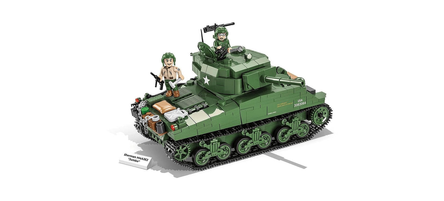 COBI 720-Piece WWII Sherman M4A3E2 Model - Historical Collection (2550)