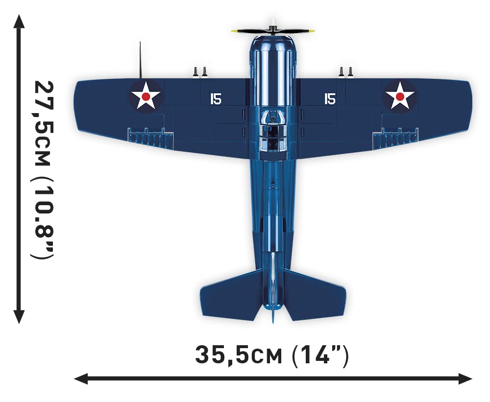 COBI F4F Wildcat (5731) – 1:32 Scale Licensed Model Kit with Pilot Figure & Display Stand