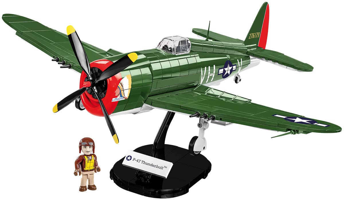 COBI Historical Collection World War II P-47 Thunderbolt Plane | 1:32 Scale, 477 Elements