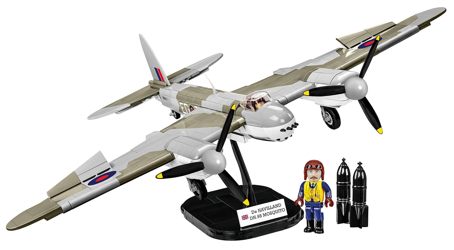 COBI Historical Collection WWII De Havilland Mosquito Plane – 1:32 Scale Wood Model