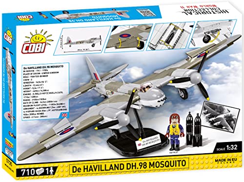 COBI Historical Collection WWII De Havilland Mosquito Plane – 1:32 Scale Wood Model