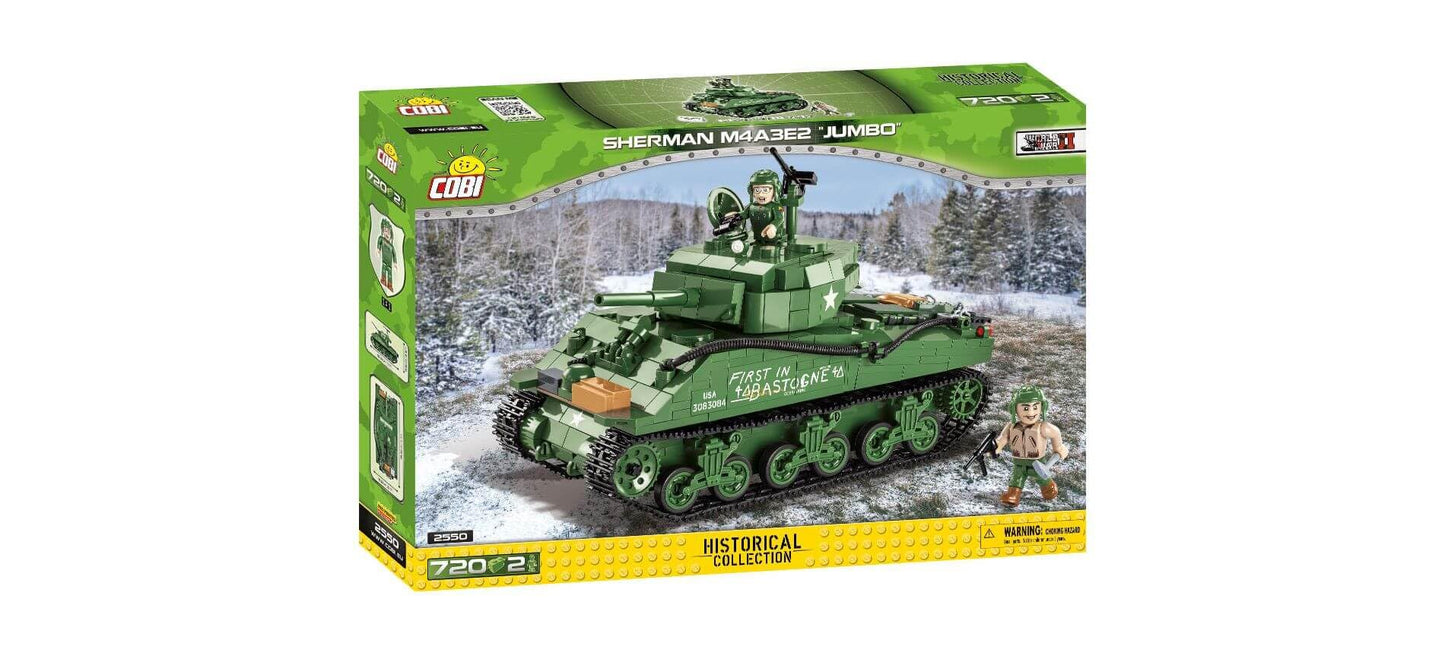 COBI 720-Piece WWII Sherman M4A3E2 Model - Historical Collection (2550)