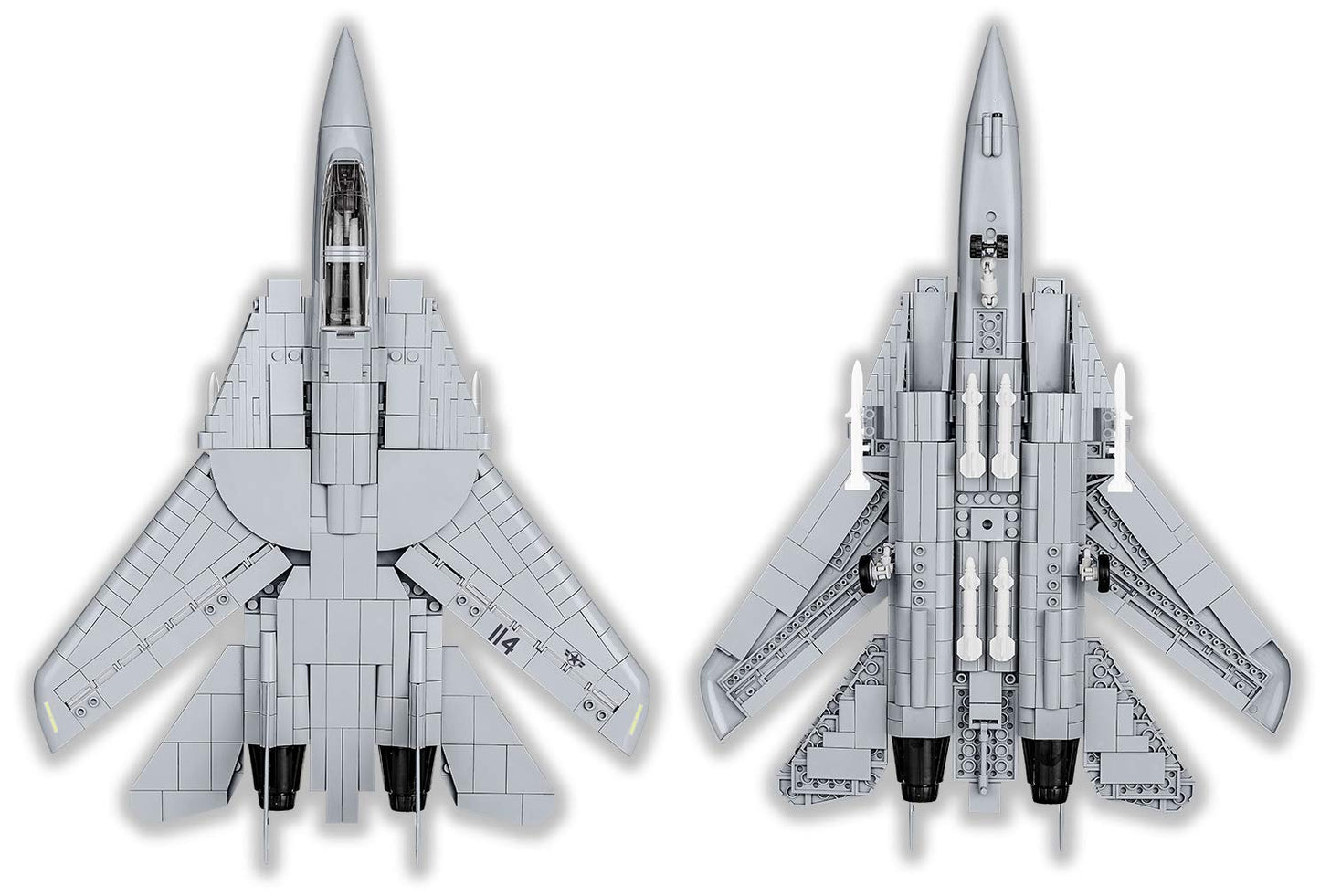 COBI Top Gun F-14A Tomcat Fighter Plane – 1:48 Scale, 754-Piece Building Set with Maverick and Goose Figures