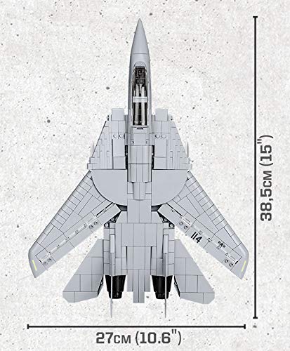 COBI Top Gun F-14A Tomcat Fighter Plane – 1:48 Scale, 754-Piece Building Set with Maverick and Goose Figures