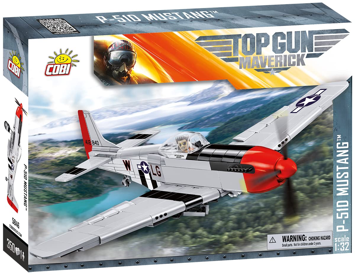 COBI TOP GUN Maverick Mustang P-51D Plane – 1:32 Scale Model Kit