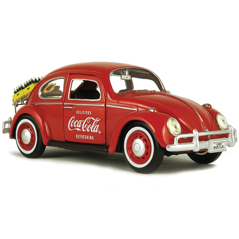 Coca-Cola 1/24 Volkswagen Beetle – Rear Decklid Rack with 2 Bottle Cases | Diecast Collectible