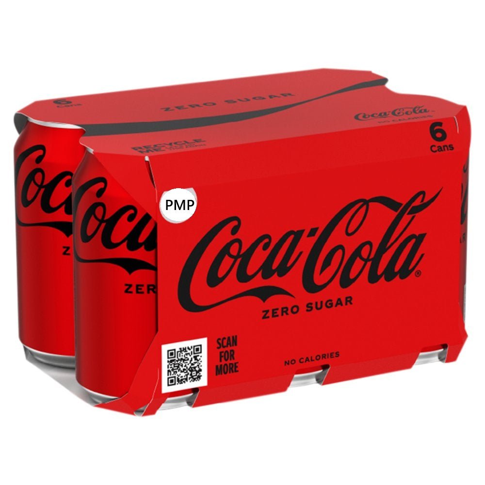 Coca-Cola Zero Sugar PMP Case of 24 x 330ml (Pack of 4)