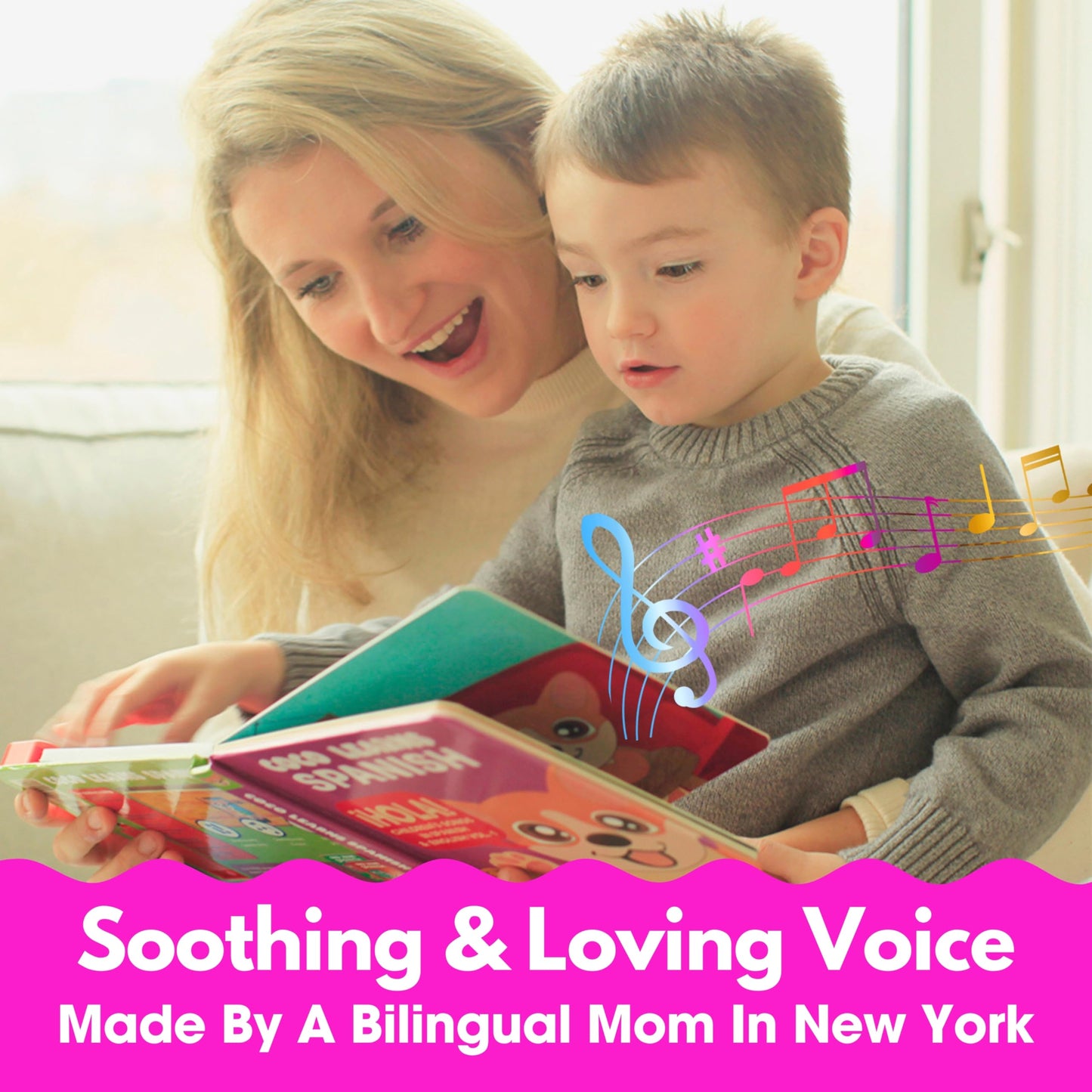 Coco Learns Spanish: Musical Bilingual Books for Kids 1–3 | Spanish-English Baby Toys