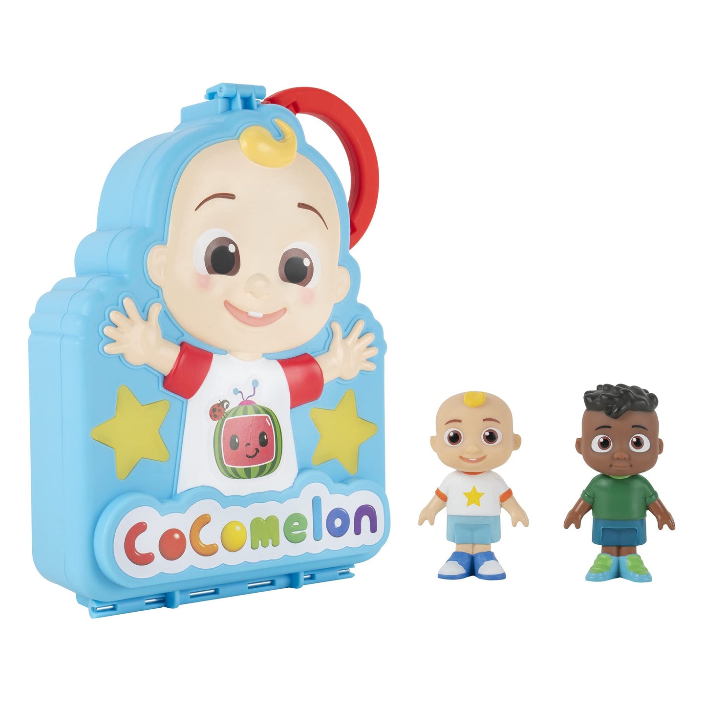 CoComelon Carry Along Figure Case – Includes JJ & Cody Figures – On-The-Go Play
