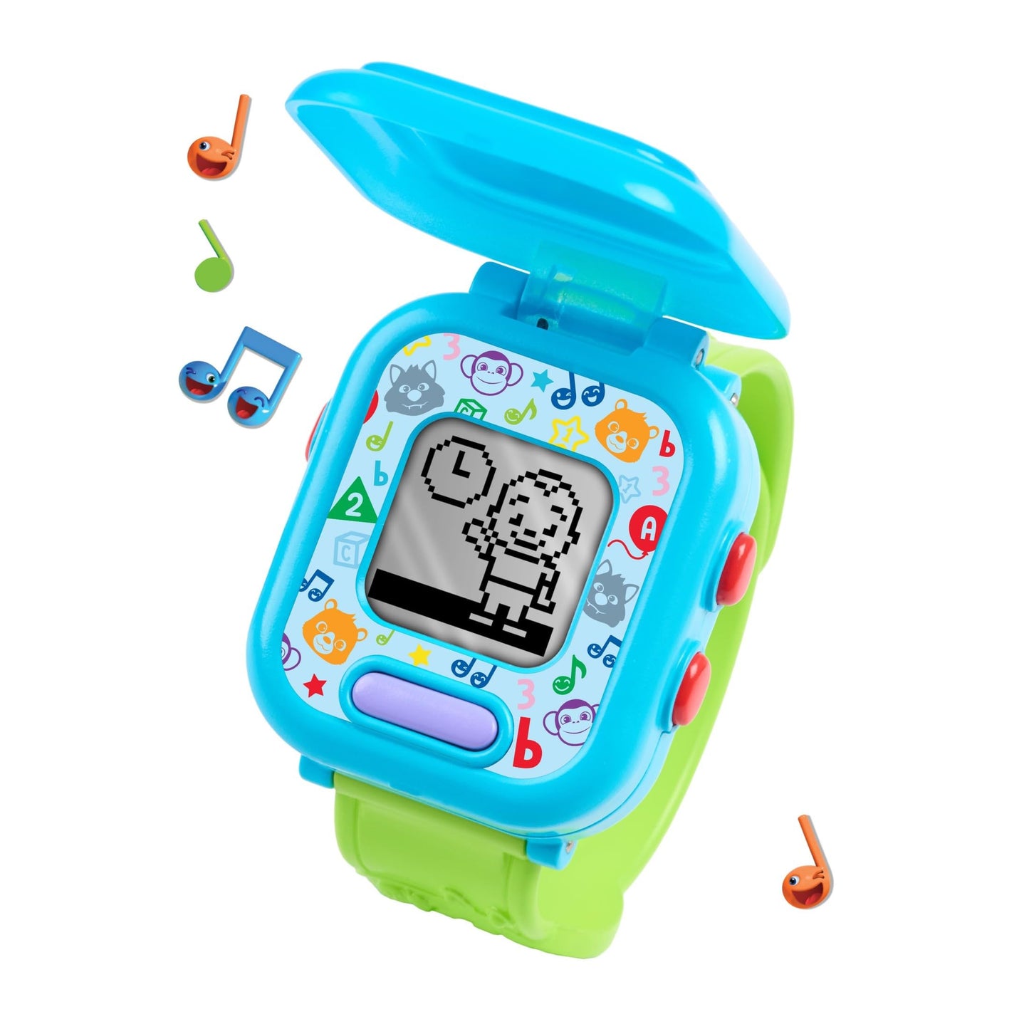 CoComelon JJ’s Learning Smart Watch for Kids | 3 Educational Games, Alarm Clock & Stopwatch | Ages 3+