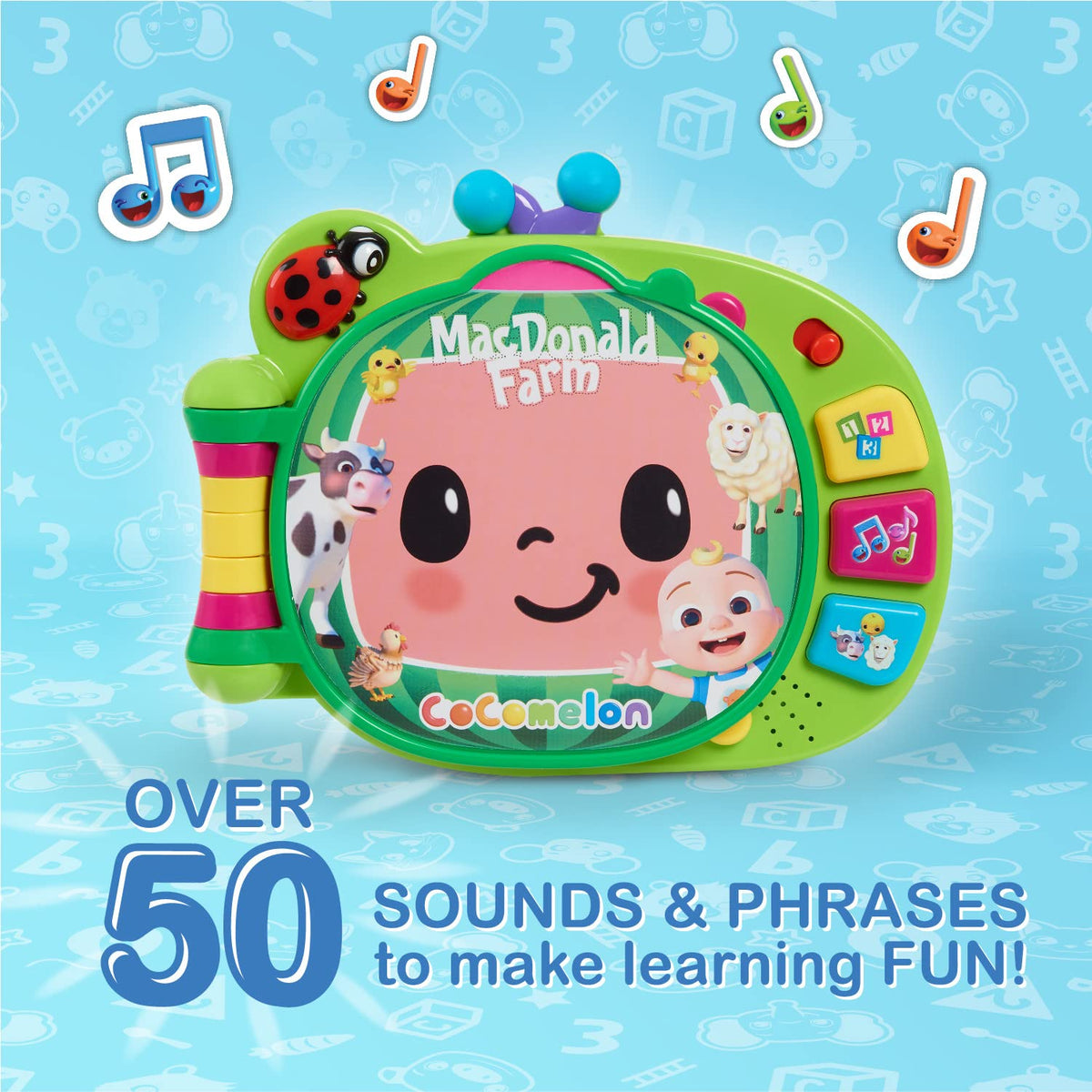 CoComelon Learning Book – Interactive Toddler Toy with 3 Modes & 50+ Phrases
