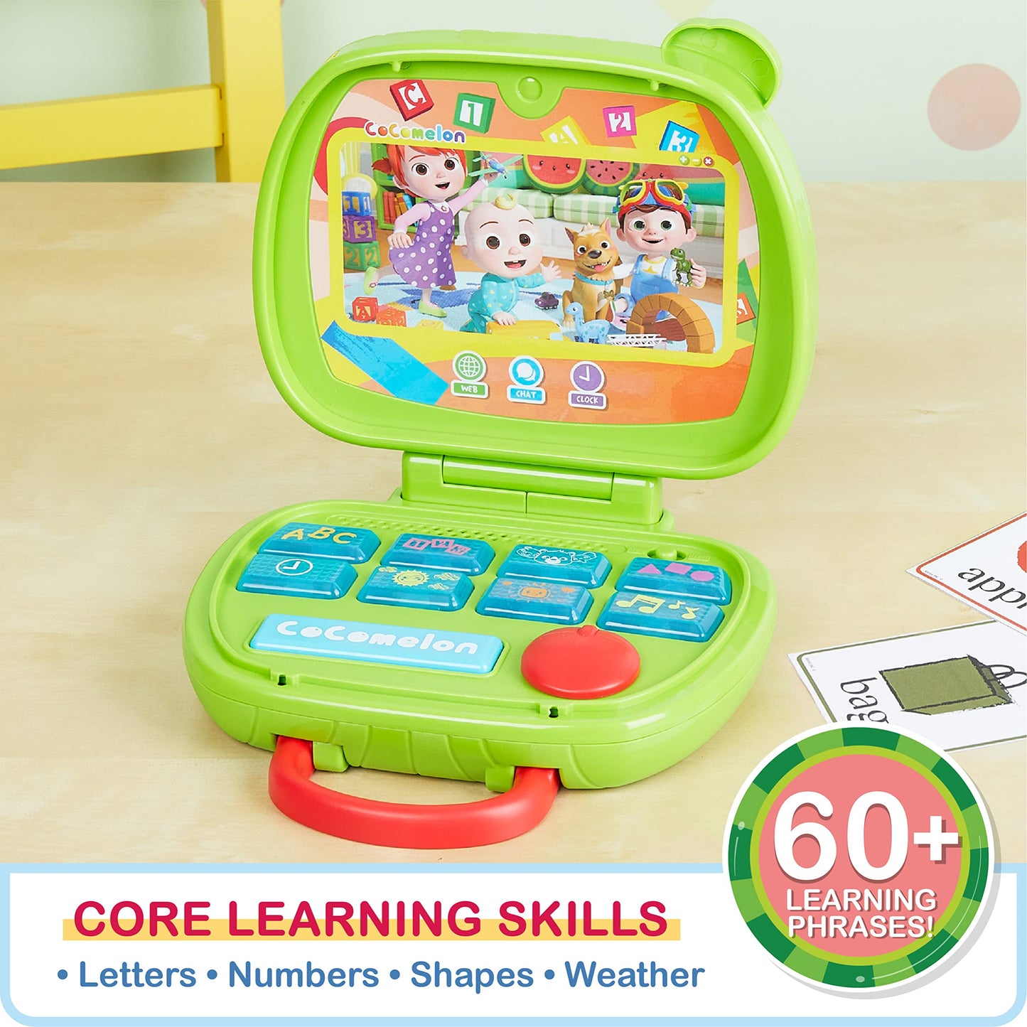 CoComelon Sing and Learn Laptop Toy for Kids – Lights, Sounds & Music