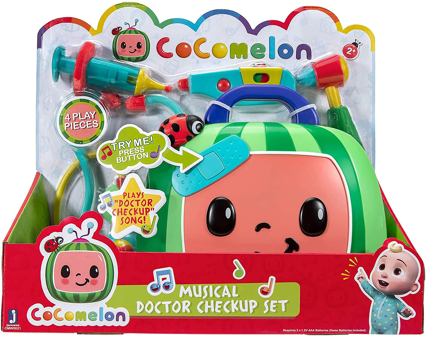 CoComelon Official Musical Checkup Case with Doctor Accessories – Plays Doctor Checkup Song