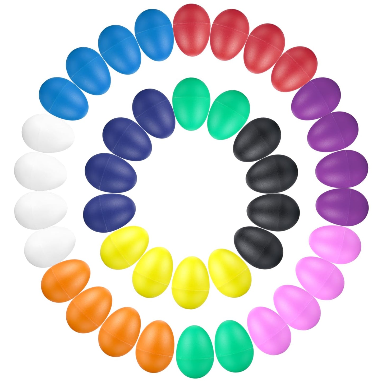 COCOMOON Egg Shaker Set – 40-Piece Colorful Percussion Toys with Storage Bag