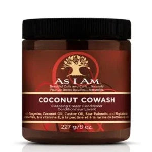As I Am Coconut Cowash Cleansing & Moisturizing for Curly, Coily Hair 8 oz