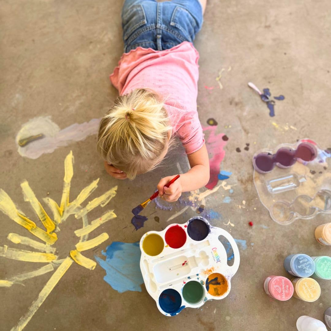 CocoNut Outdoor DIY Sidewalk Chalk Paint 6pk Kit – Non-Toxic & Washable