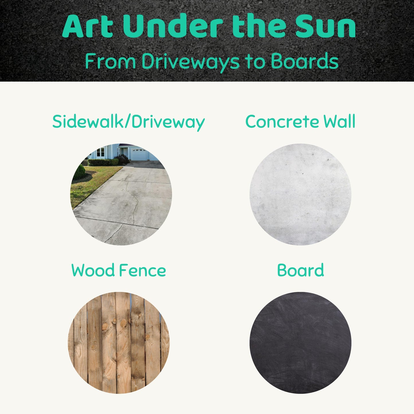 CocoNut Outdoor DIY Sidewalk Chalk Paint Set – Non-Toxic, Washable, Easy Water Mix
