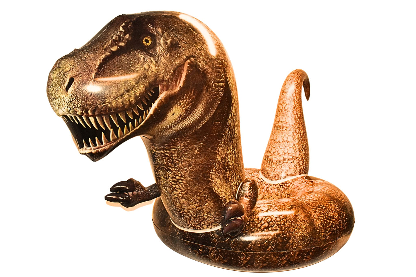 Coconut Float Giant Tyrannosaurus Rex Pool Float – Inflatable T-Rex Ring Float