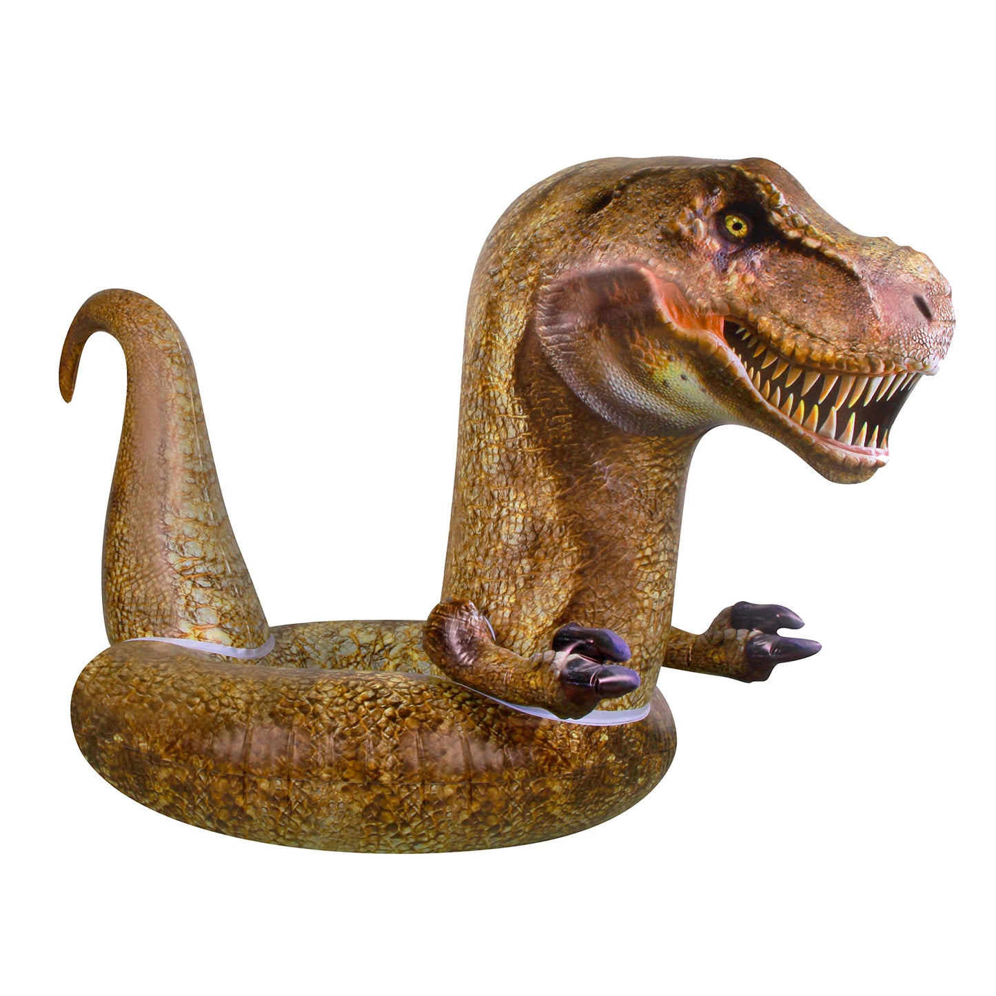 Coconut Float Giant Tyrannosaurus Rex Pool Float – Inflatable T-Rex Ring Float