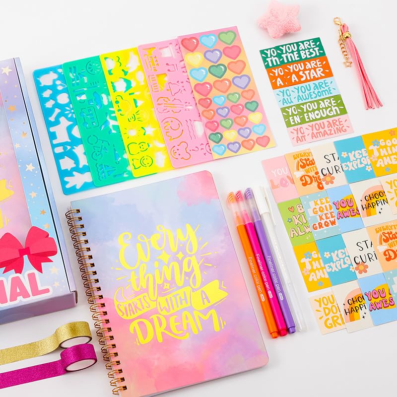Cocostar DIY Journal Kit for Girls – Creative Journal Set & Craft Kit (Ages 8-12)