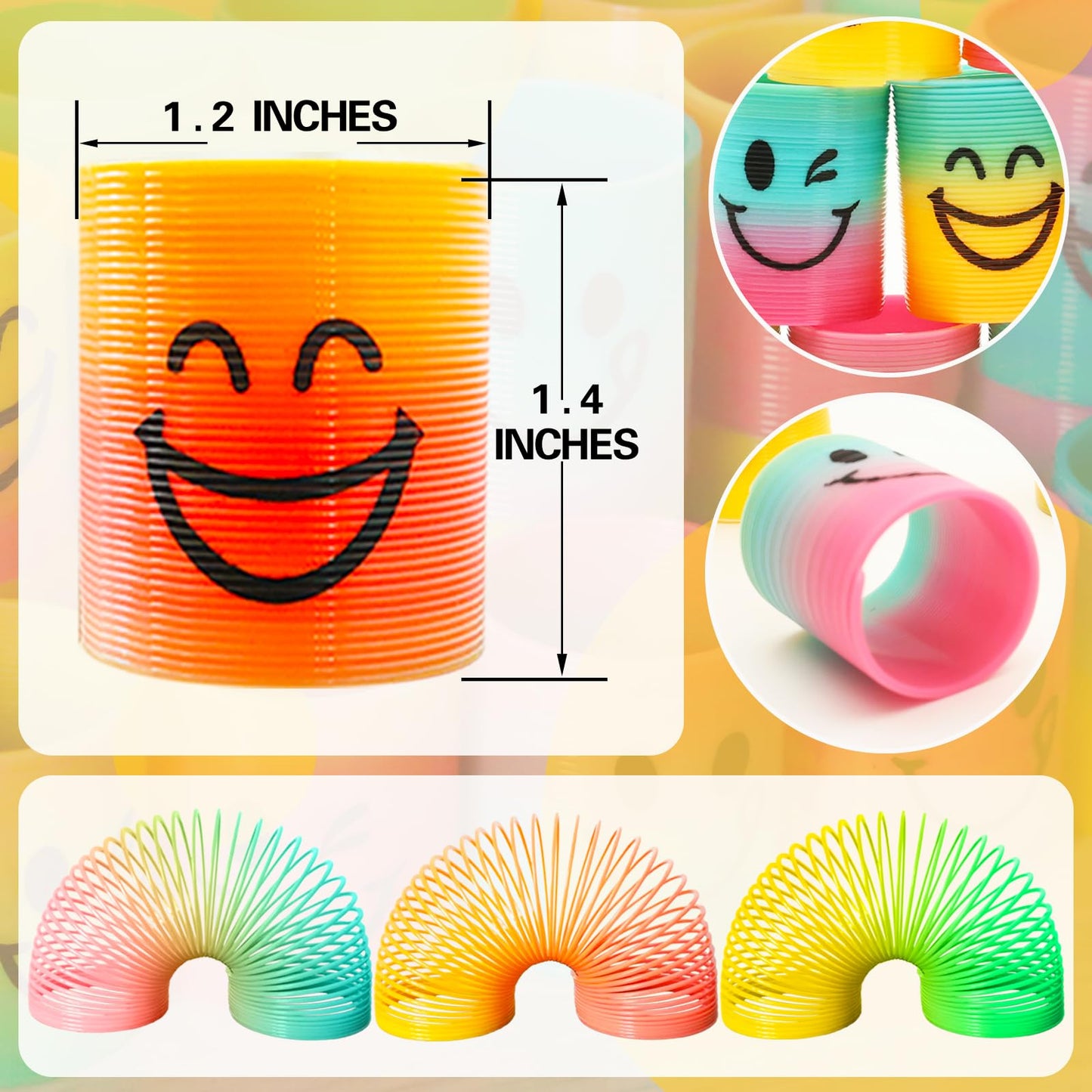 Cocurb 42-Pack Mini Spring Party Favors — Magic Fidget Coils for Parties