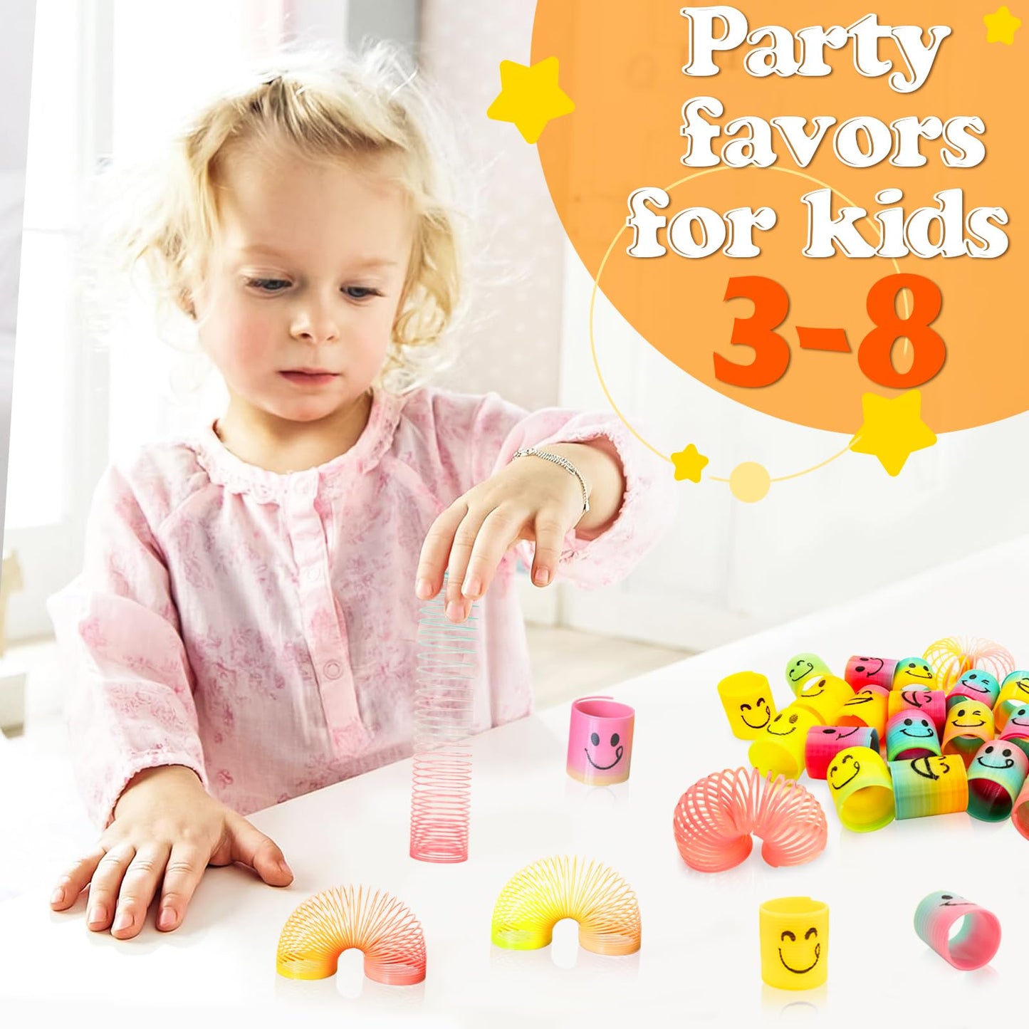 Cocurb 42-Pack Mini Spring Party Favors — Magic Fidget Coils for Parties