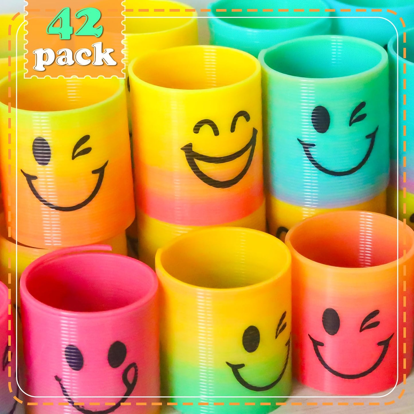 Cocurb 42-Pack Mini Spring Party Favors — Magic Fidget Coils for Parties
