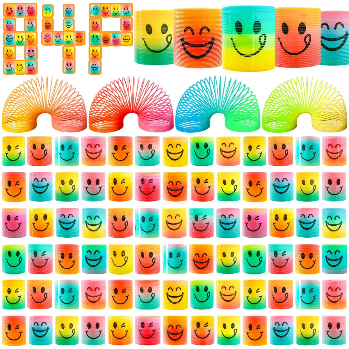 Cocurb 84 Pack Mini Spring Fidget Toys – Party Favors & Stress Relief Coils