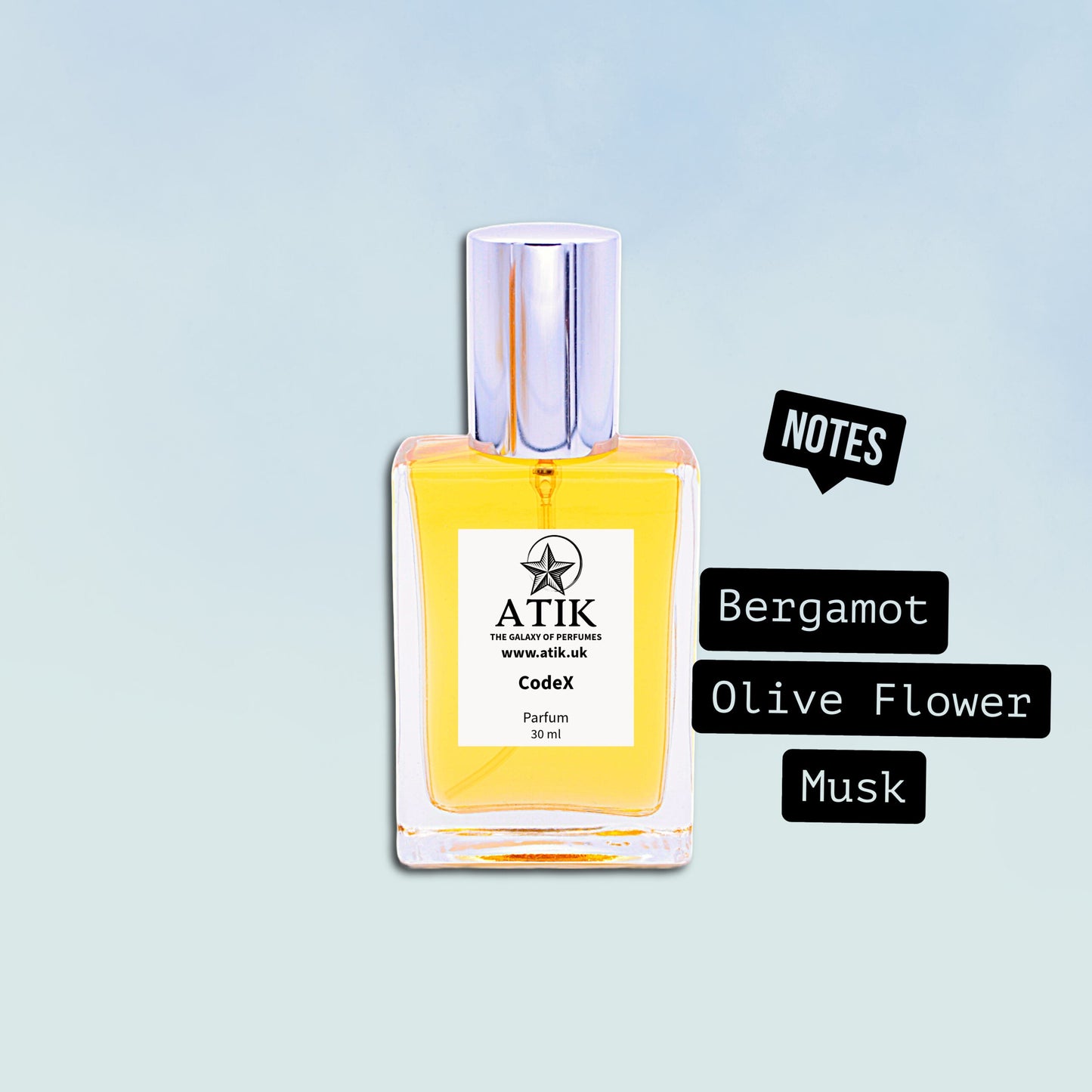CodeX37 Perfume Spray – Sophisticated Oriental Woody Scent