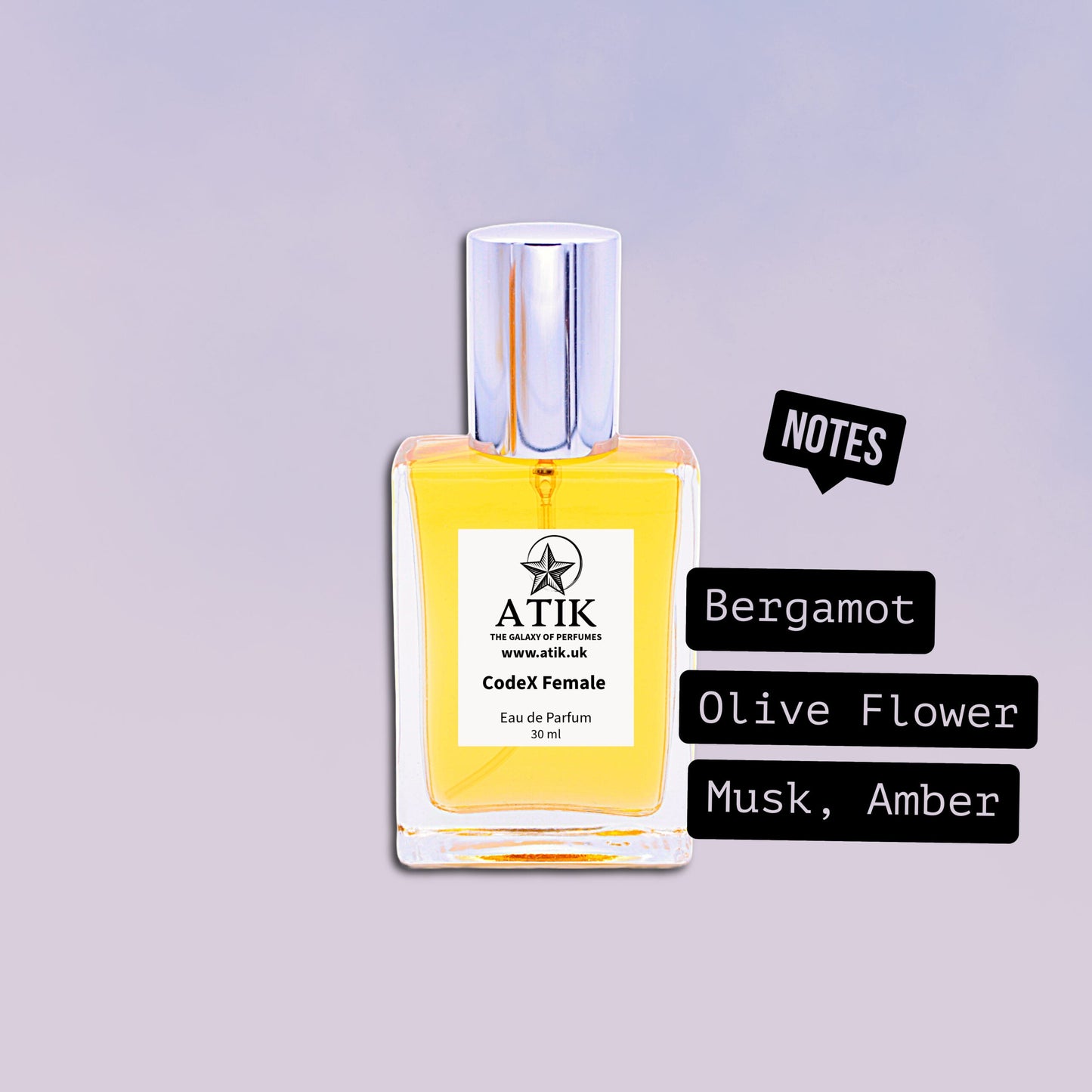 CodeX36 Women Perfume Spray – Elegant Oriental Citrus Musk Scent