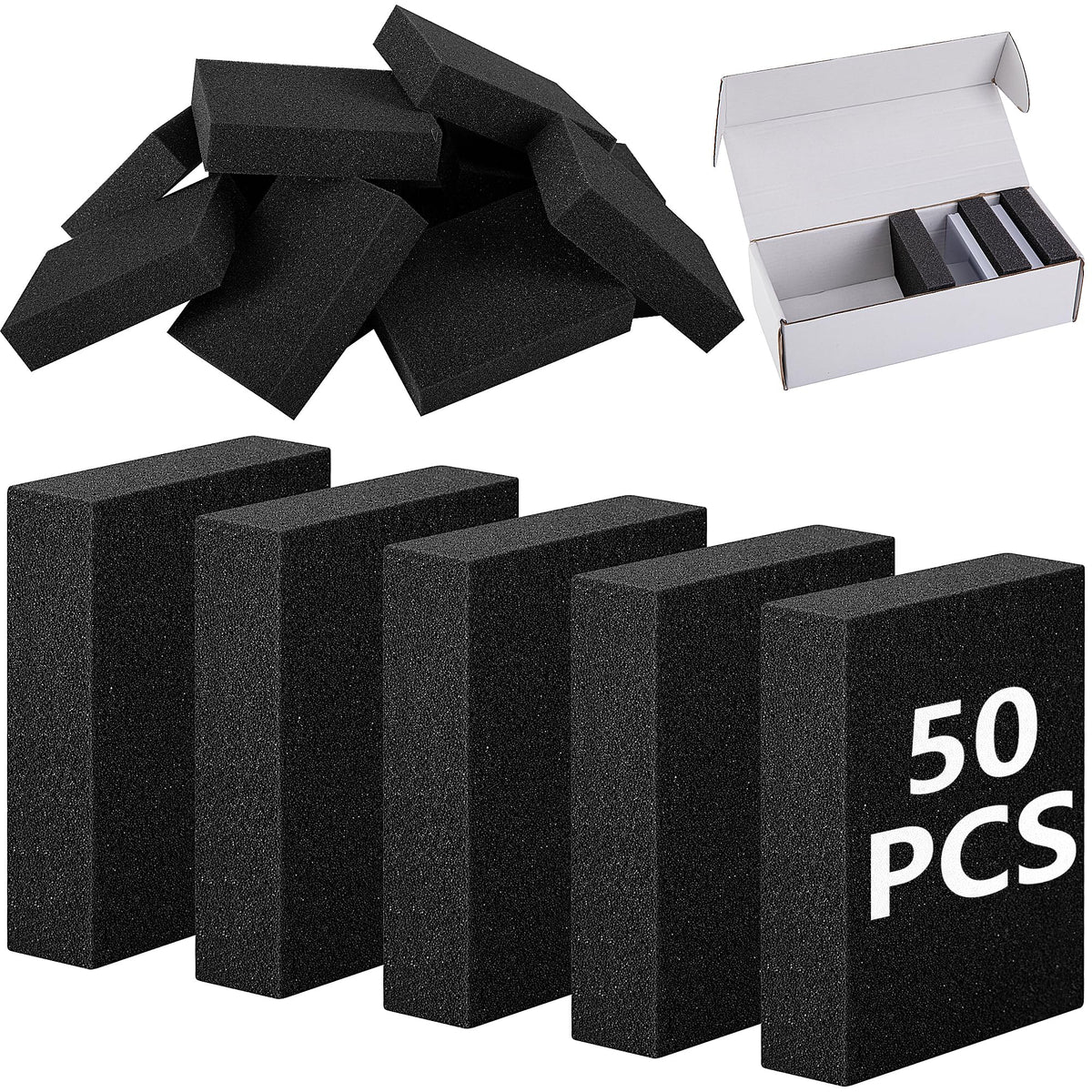 Codree 50 Pcs Card Dividers Foam – 40D Elastic Sponge for Card Storage & Protection