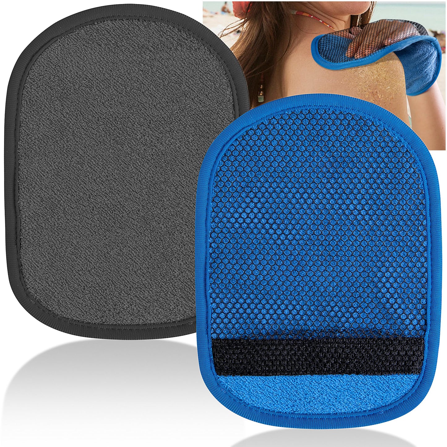 Codree 2 Pcs Sand Remover Mitts — Beach Sand Cleaner & Wipe-Off Mitts