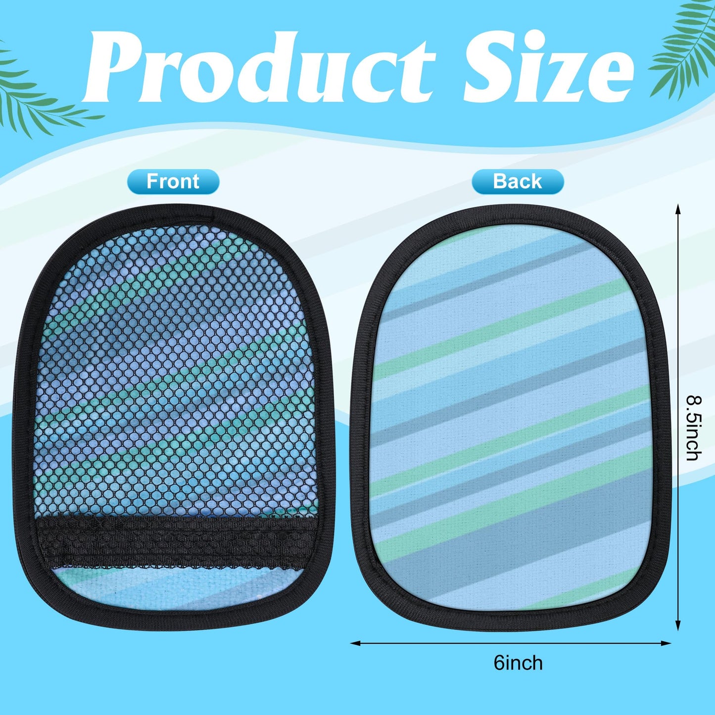 codree 2 Pcs Sand Wipe Off Mitts – Stripe Sand Remover for Beach & Outdoor Fun