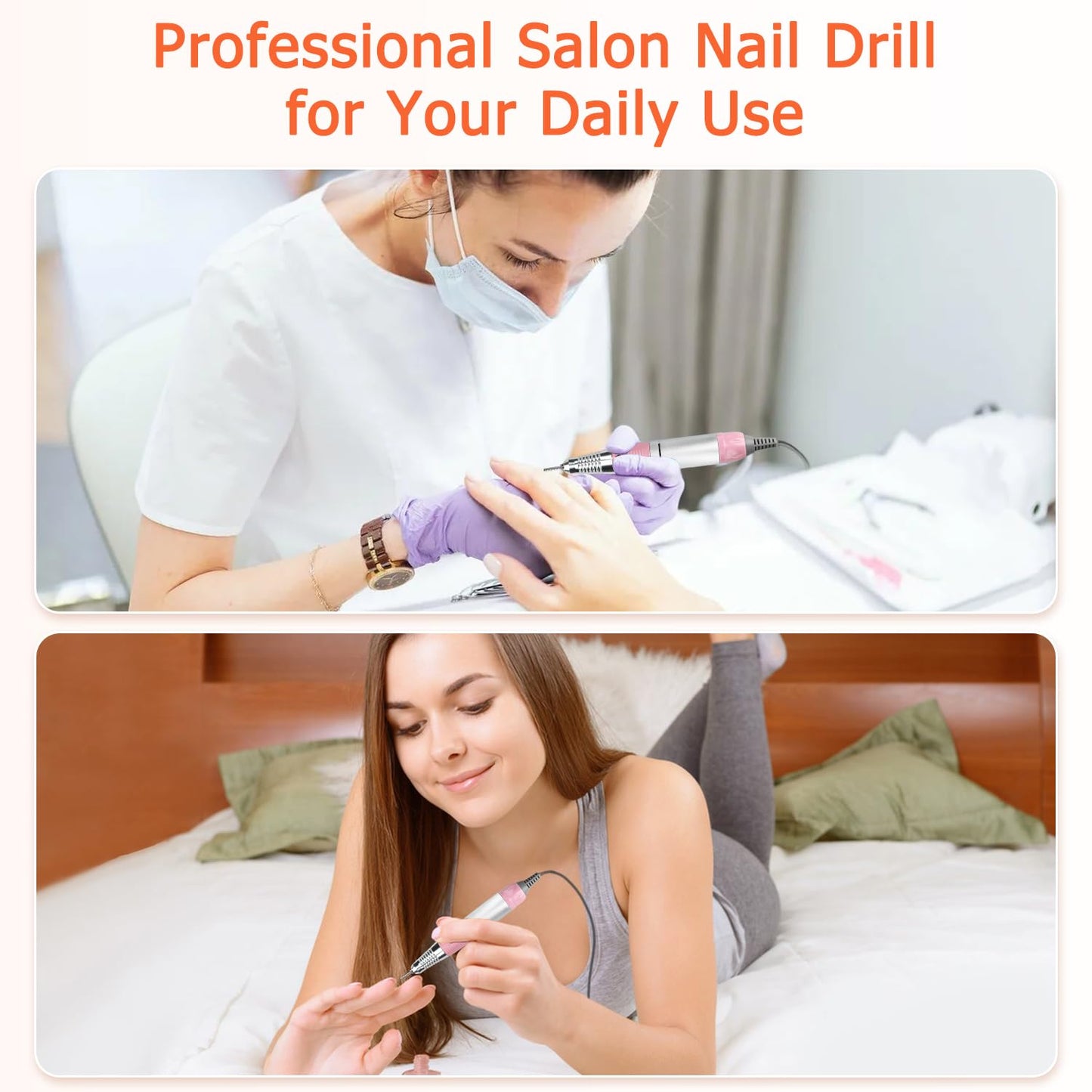 CoFashion 30000rpm Electric Nail Drill Kit – Professional Efile for Acrylic & Gel Nails