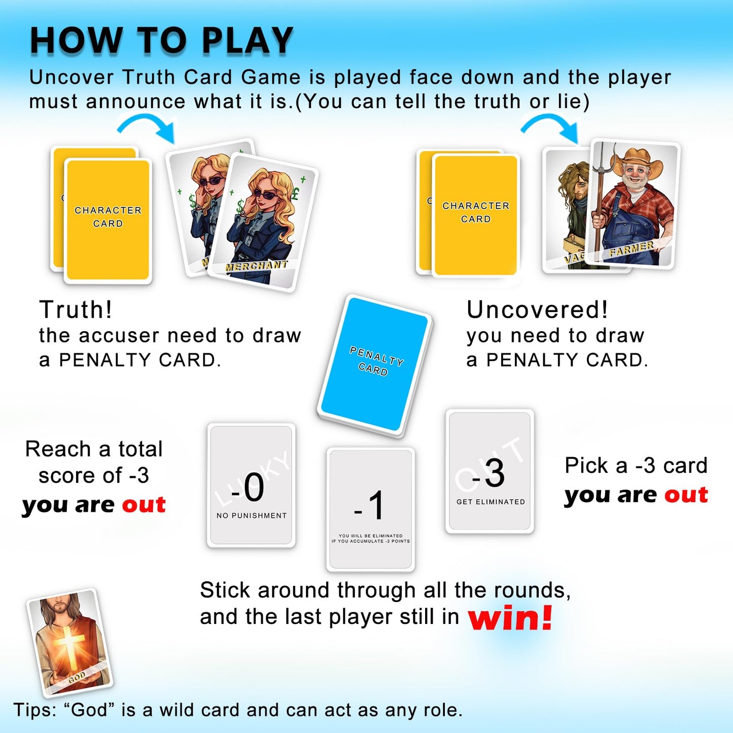 COHHFWPD Uncover Truth | Mind Card Game for Families, Parties & Travel | 2-4 Players